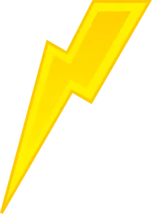 Illustration vectorielle de signe d'éclairage jaune