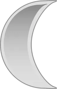 Image vectorielle de signe de lune couleur pastel