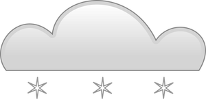 Pastell gefärbt Schnee Schild Vektor-ClipArt