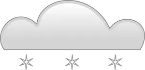 Pastel de color nieve signo vector clip art