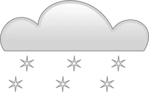 Pastel color signo nevadas vector clip art