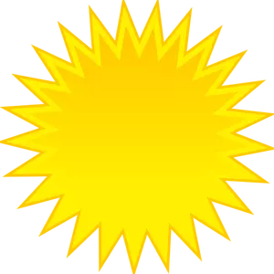 Värillinen symboli aurinkoiselle taivasvektori clipart-kuvalle
