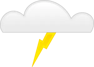 Pastellfärgade symbol för thunder vektorgrafik