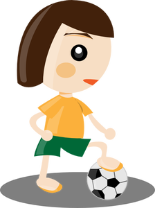 Sport girl vector illustration