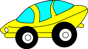 Immagine vettoriale di fumetto auto sportiva