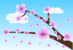Image vectorielle de fleur de cerisier