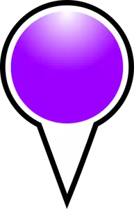 映射指针紫色颜色矢量图