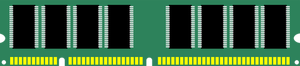 Willekeurige Access computer RAM-geheugen vector afbeelding