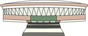 Filipin Arena vektör çizim