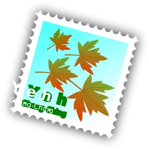 Maple stamp vector image