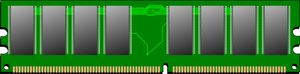 Ilustración de vector de memoria RAM