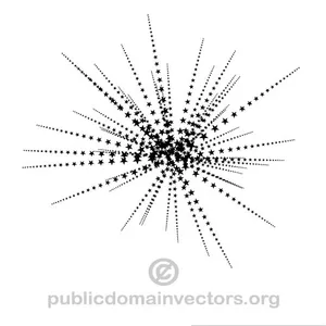 Star fireworks vector clip art