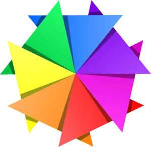 Vektor ilustrasi multicolor bintang