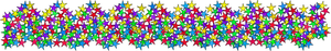 Colorful stars divider