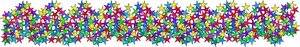 Divisore di stelle colorate