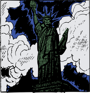 Statue of Liberty cartoon