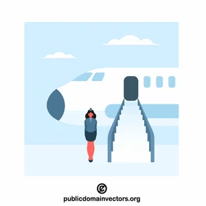 Stewardess vector illustratie
