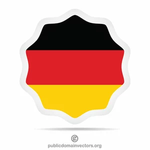 Saksan lippu tarra ClipArt