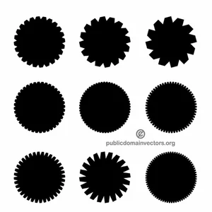 Circular gear shapes