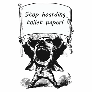 Sluta hamstra toalettpapper