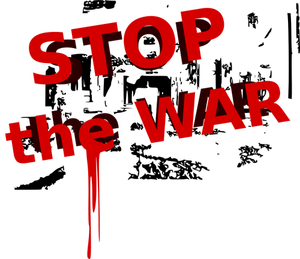 Símbolo '' detengan la guerra ''