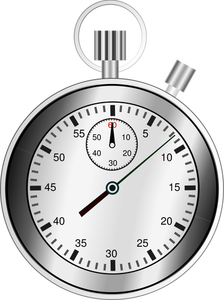 Image de vecteur pour le chronographe en niveaux de gris