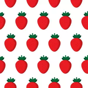 Strawberry pattern vector