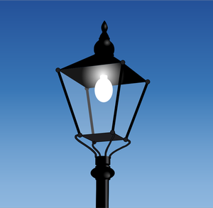 Illustrazione vettoriale di lampione vecchio stile