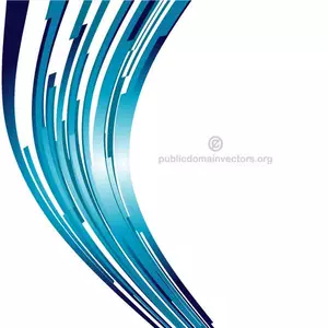 Blauen gebogenen Streifen Grafik Vektor