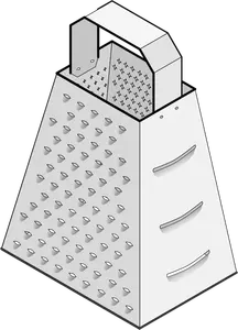 Vector drawing of cheese grater