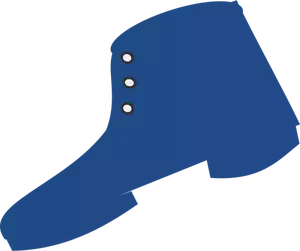 Albastru silueta unei imagini de vector de boot