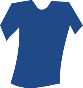 Grafika wektorowa pusty niebieski t-shirt przechylony