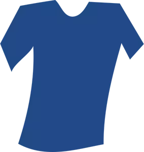 Imagem vetorial de azul em branco inclinado a t-shirt