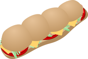 Vector clip art of Subway sandwich