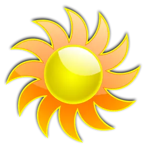 Sun-Vektor-illustration