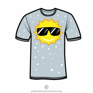 T-shirt dengan motif musim panas