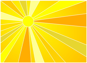 Aurinkovektorin ClipArt-kuva
