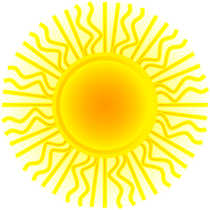 Güneş illustraton vektör