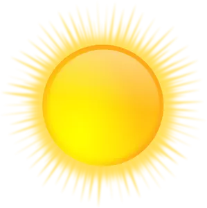 Векторная графика прогноз погоды цвет символа для ярко Солнечный sky