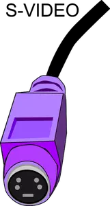 Purple video connector