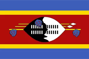 Regatul Swaziland pavilion vector illustration