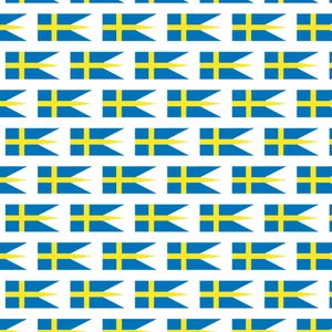 Swedish flag seamless pattern