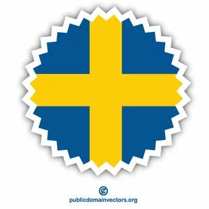Aufkleber schwedische Flagge
