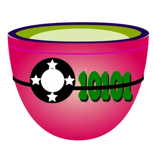 Vector Illustrasjon av nyanser av rosa cup
