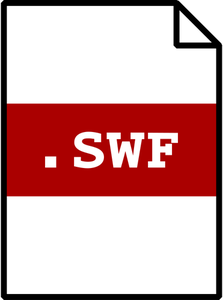 SWF icon vector image