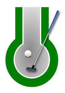 Mini golf işareti vektör görüntü