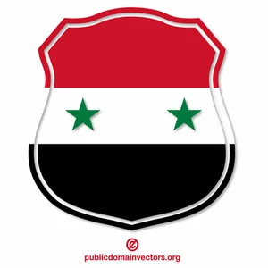 Syrian flag heraldic emblem