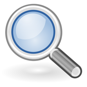 Tango system search icon vector drawing