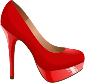 Pantofi roşii vector imagine