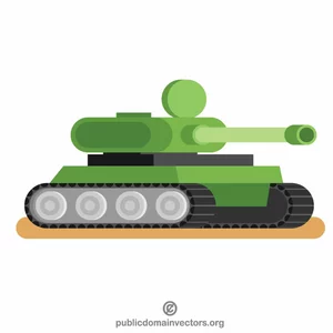 Vojenské vozidlo kreslený obrázek